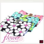 母子手帳ケース　Ｗポーチ　フラワー　Ｍサイズ