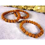 ルドラークシャ/5面チェームキー/菩提樹の実/パワーウッドブレスレッド/10mm