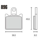 RK JAPAN ブレーキパッド 896MAX MEGA ALLOY X シンタードパッド