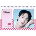 BTS JIN ジン グッズ 卓上 カレンダー 2026~2027年 ( 2年分 ) + ステッカーセット K-POP