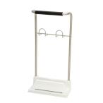 Yahoo! Yahoo!ショッピング(ヤフー ショッピング)ヘルスメータースタンド/体重計立て 〔シルバー〕 幅34cm×奥行18cm×高さ67.6cm 防滑 〔脱衣所 洗面所 バスルーム 風呂〕