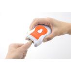 Yahoo! Yahoo!ショッピング(ヤフー ショッピング)電動 爪切り＆かかとローラー 幅6.8×奥行10×高さ3cm 電池式 安全設計 ヘッド部分水洗い可能 おそうじブラシ付き ネイルケア