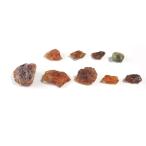 ヘソナイト ガーネット原石 磨き石 アフガニスタン Hessonite garnet 柘榴石 紅榴石 ざくろ石 1月 誕生石 天然石 鉱物 現品撮影 HES-7