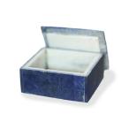 ショッピングジュエリーボックス ラピスラズリ ジュエリーボックス 宝石箱 産地 アフガニスタン lapis lazuli 12月 誕生石 瑠璃 天然石 鉱物 1点もの 現品撮影 LABOX-19