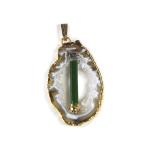 天然石ペンダントグリーントルマリン...