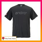 ◆　アンドロ ナパTシャツ IV　ブラック×ダークグレー　卓球　andro　ゲームシャツ 4　ウエア　ティーシャツ