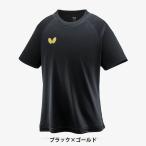 ショッピングバタフライ ウィンロゴ・Tシャツ2　ブラック×ゴールド　SSサイズ　卓球　バタフライ　butterfly