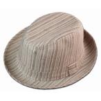 New York Hat（ニューヨークハット） ハット #3102 THIN STRIPE CASUAL, Brown