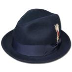 New York Hat（ニューヨークハット） 帽子 フェルトハット #5303 MINI CRUSH, Black