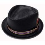 New York Hat( New York Hat ) шляпа соломинка шляпа #2175 DIAMOND STRIPE, Black ver.3