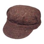 New York Hat　ニューヨークハット　ツイード　キャップ 　9385 Tweed Woolrich Engineer　ツイード　ウールリッチ　エンジニア　 Brown