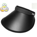 フィラ　FILA　FLW STRIPE CLIP VISOR クリップ バイザー BLACK WHITE　サンバイザー　UVケア　スポーツ