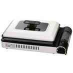 カセットガスホットプレートα 焼き上手さんa 4901140907630 岩谷産業 卓上コンロ ガス 直火 コードレス アウトドア 防災 ホワイト