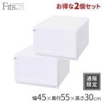 天馬 フィッツユニット 4530 2P ホワイト  4904746128225  通販限定 収納ケース 衣装ケース 押入れ収納 定番【返品不可】