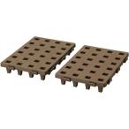 伸晃 ジョイントパレット２０×３０ ２P ブラウン 収納用品 すのこ 押し入れ収納 クローゼット収納 布団収納 組み合わ