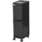 ショッピング分別 新輝合成 ユニード多段スリムペール2段 ブラック スリム