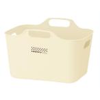 ヒマラヤ化学 ハッピーバケット角ＳＳ３ IV アイボリー 収納用品 収納かご 小物入れ 小物ケース 整理整頓
