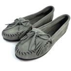 [ товар ограничен распродажа US7/24cm] Minnetonka minnetonka мокасины KILTY HARDSOLE 409 STORM BLUE серый женский стандартный товар 