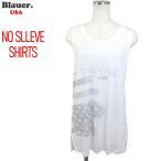 [ ликвидация запасов распродажа * массовая закупка рекомендация ] женский майка футболка белый искусственный шелк Blauer USAblaua-19SBLDH03254 5311 100
