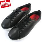 フィットフロップ レディース スニーカー レザーシューズ FITFLOP RALLY SNEAKERS X22-001 BLACK インソールレッド【新品特価セール】