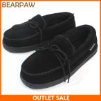  Bear pau Loafer мокасины мутон боа обувь BEARPAW - KAROLINE 3158W BLACK водоотталкивающий . грязный натуральная кожа [ новый товар outlet ]