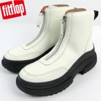 ショッピングブーティー フィットフロップ ショートブーツ アンクルブーツ レザー FITFLOP WYLDER ZIP-FRONT LEATHER ANCLE BOOTS IE2-477 CREAM【新品特価セール】