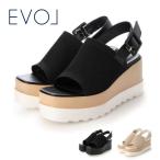 EVOLi-boru толщина низ квадратное вязаный сандалии JA5974 женская обувь обувь sin pullback ремень объем подошва 