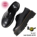 Dr.Martens ドクターマーチン 3アイ レザー シューズ ブーツ 1461 QUAD 3EYE BLACK ( 厚底 黒 ブラック 25567001 )