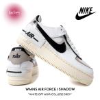 ショッピングエアフォース NIKE ナイキ ウィメンズ エアフォース 1 シャドー スニーカー WMNS AIR FORCE 1 SHADOW WHITE/OFF NOIR 白 レディース 厚底 DZ1847-110