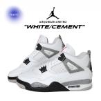 ショッピングjordan NIKE ナイキ エア ジョーダン 4 レトロ スニーカー AIR JORDAN 4 RETRO WHITE/CEMENT ( 白 ホワイトセメント グレー AJ4 灰色 メンズ FV5029-100 )