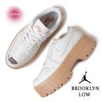 ショッピングjordan NIKE ナイキ エアジョーダン スニーカー AIR JORDAN 1 BROOKLYN LOW WHITE/LIGHT MADDER ROOT ( 白 厚底 レディース HF3184-101 )