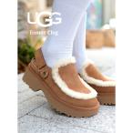 ショッピングミュール UGG アグ 厚底 スエード ミュール クロッグ ファー サンダル Esmee Clog CHESTNUT ニュー ハイツ エスミー ( ベージュ 茶色 レディース 1173331-CHE )
