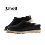 Schott ショット レザー ミュール クロッグ サボ ブーツ サンダル レザーシューズ Leather Clog BLACK ( ブラック 黒 メンズ 本革 日本製 S23004BLK )