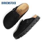 ショッピングビルケン BIRKENSTOCK ビルケンシュトック 厚底 BOSTON ボストン チャンキー サンダル CHUNKY NARROW FIT BLACK ( ブラック 黒 レディース 1028317 )