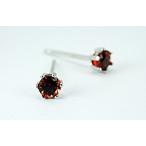 ピアス <br>3mmガーネット<br>スタッド<br> レディース 女性用 ジュエリー