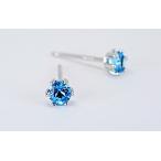 ピアス 3mmブルートパーズ<br>スタッド<br><br> レディース 女性用 ジュエリー