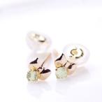 ピアス <br>ペリドット<br>リボンモチーフ レディース 女性用 ジュエリー  華奢