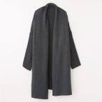 竹布-TAKEFU- 癒布(ゆふ)2WAYカーディガン 深煤竹（みばいちく）／M-L