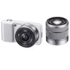ソニー アルファ NEX-3 ダブルレンズキット NEX-3D（W）（ホワイト