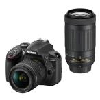 中古 １年保証 美品 Nikon D3400 ダブル