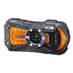 中古 １年保証 美品 RICOH WG-70 オレンジ