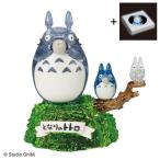 クリスタルパズル「となりのトトロ オカリナの音色（65ピース）」ディスプレイライトセット  (立体パズル 透明パズル インテリア　透明ピース 7×10.5cm)