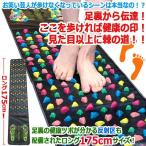 足裏刺激＋反射区マットロング175cm  (リラックス効果 疲労回復 足のむくみ解消 美容効果 痛気持ちいい 突起部 健康の印 歩く)