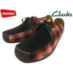 クラークス ナタリー メンズ レッド コンビ スエード シューズ Clarks NATALIE 20355804 RED COMBI SUEDE UK規格