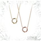 ネックレス アクセサリー Lenue ジュエリー 14KGOLD RoundCubic necklace レディース