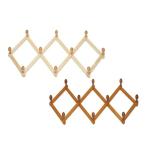 ines(アイネス) コートハンガー(アコーディオン10玉) NK-044 ナチュラル