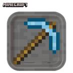 マインクラフト 紙皿 スクエア ( S ) 8枚入り 16036 マイクラ グッズ ペーパープレート 使い捨て食器 パーティーグッズ ゲーム キャラクター 79404