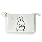 Yahoo! Yahoo!ショッピング(ヤフー ショッピング)ミッフィー コスメポーチ 16241 ミッフィーちゃん グッズ ポーチ フラットポーチ 小物入れ 薄型 透明 白 MF19738