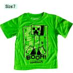 マインクラフト キッズ 半袖 Tシャツ ( グリーン / クリーパー Size7 ) 17781b マイクラ 服 洋服 110 120 子ども服 ファッション 海外 輸入品 インポート