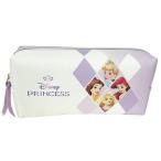 ディズニープリンセス ペン ケース 大 ( WH×PU 4プリ ) 19032a ペンポーチ 筆箱 文具 文房具 ステーショナリー 女の子 キャラクター グッズ 輸入